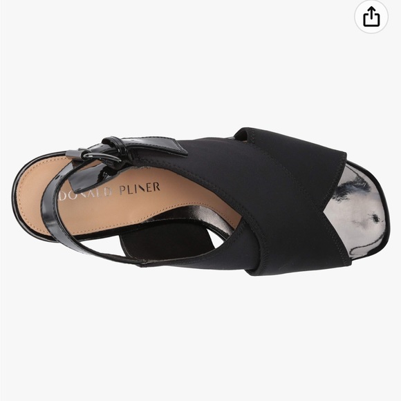 Donald Pliner Black Croco Pyper Slingback - Picture 7 of 15